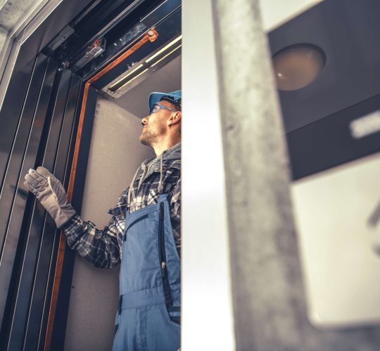 Modern garage door installation