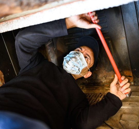 chimney sweep worker